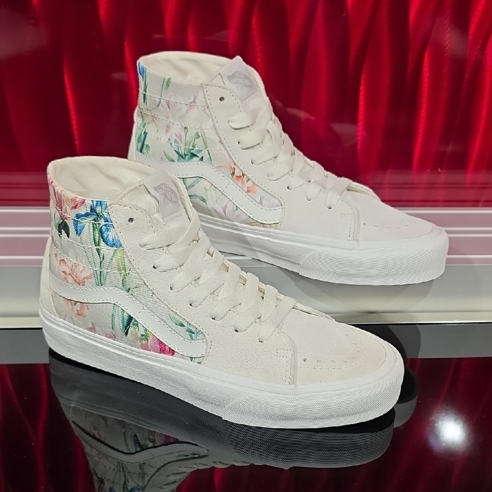 Vans Sk8-Hi Tapered Bouquet Floral High Top Skate Shoes Men’s 7 Womens 8.5 New